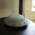 IMG_7668.jpg Funny Cool Google Home Stand | Sci Fi Space Nest Mini Holder | Retro Grey UFO Spaceship Smart Speaker Holder | Unique Decoration Child Son