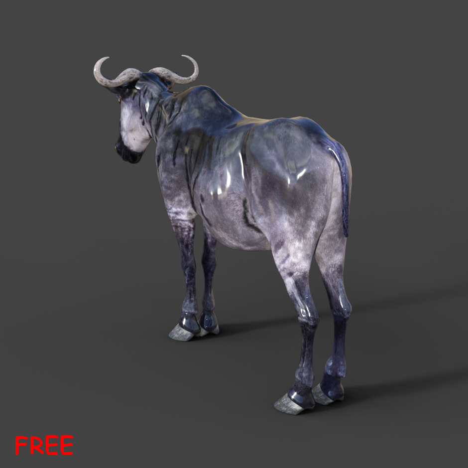 07.png Archivo STL gratis Animal Gnu・Objeto de impresión 3D para descargar, Mister_lo0l_
