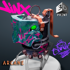 3dPrint_logo.png Jinx Chomper Grenade - Ultimate Arcane Edition