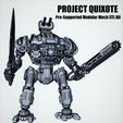 Quixote-Sale-Pic.jpg Project Quixote- 28mm Dieselpunk Modular Pre-Supported Mech Kit