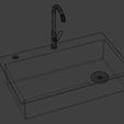 8.jpg Kitchen Sink 3D Model
