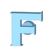 letter_F.png Free Body Diagram FBD Physics Practice Tools for Classroom (Stl Package)