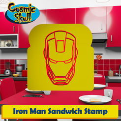 Iron-Man-Comic-Face-1-Sandwich-Stamp.png Fichier STL Tampon pour sandwich Iron Man・Objet imprimable en 3D à télécharger, CosmicSkull