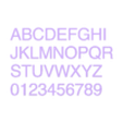 Uppercase.stl HELVETICA - 3D LETTERS, NUMBERS AND SYMBOLS