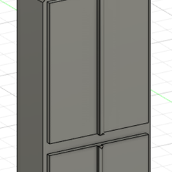 Armoire-de-rangement-style-1.png Fichier STL 1/18 Armoire de rangement fermé style A / Style A closed storage cabinet diecast・Objet pour imprimante 3D à télécharger