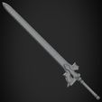 KiritoSwordFrontalWire.jpg Sword Art Online Kirito Elucidator Sword for Cosplay