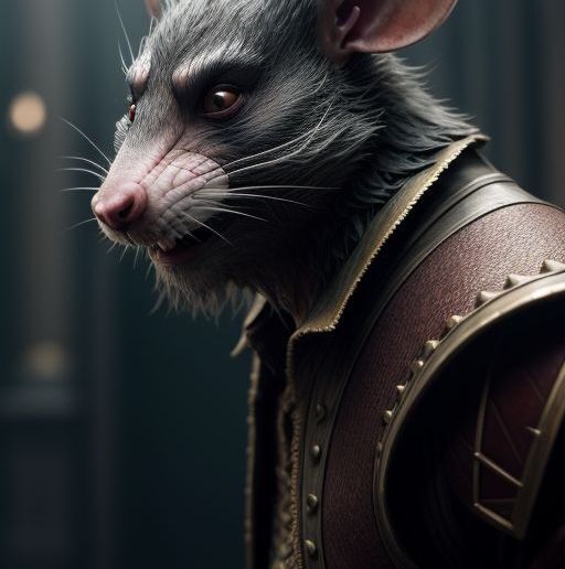 Grim High Fantasy Rat-Creatures Steroid-Induced Heavy Weapons Rats (Fiendish) 3D model