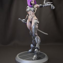 CyberGirl_01.jpg Archivo STL Ciberchica・Idea de impresión 3D para descargar