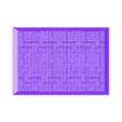 Tatami004_150x100mm_rect_base_hollow_PRINT.stl Ensemble de bases carrées et rectangulaires pour la table, texturées : Tatmi Mat 4