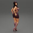 Girl-0014.jpg Woman wearing high heel shoes and mini skirt 3D print model