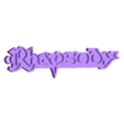 Rhapsody_key_chain_V1.stl Rhapsody logo and key chain