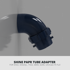 SHINE PAPR TUBE ADAPTER FOR 6502, 6502QL, 7502, 6800, 6200, Ultimate FX Full SHINE PAPR Tube Adapter for 3M Respirator