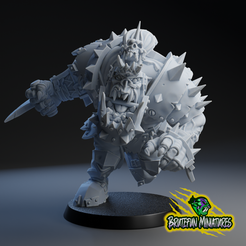 Star-Orc-Blitzer-1.png 3D file Fantasy Football Orc Blitzer Star - PRESUPPORTED・3D printer design to download