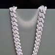 display.jpg STL file Print-in-Place Cuban Link Chain・Design to download and 3D print
