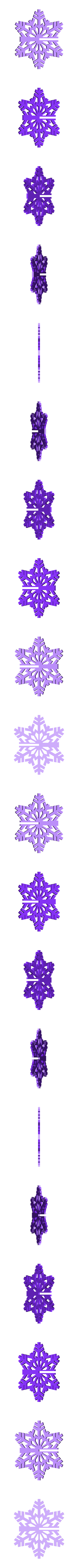 SnowFlake_slit.STL Snowflake