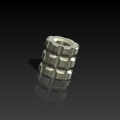Unbenannt.png Fichier STL Cordon cylindrique en laiton 20 perles Messerperle-EDC・Modèle imprimable en 3D à télécharger