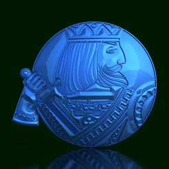 Rey-I-Botón-Cartas.png King of Trees with Sword - Power and Elegance