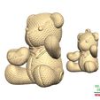 Valentine-Knitting-Bear-and-Pendant-8.jpg Valentine Knitting Bear and Pendant 3D Printable Model
