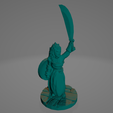 Warrior-Chopper.png STL file Easy Print Female Sabre Warrior・3D print design to download