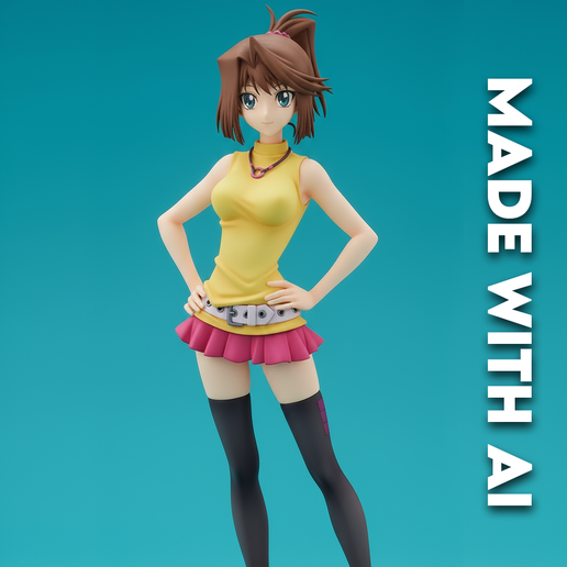 👧 yugioh Anzu Mazaki 2・ STL File for 3D printing・Cults