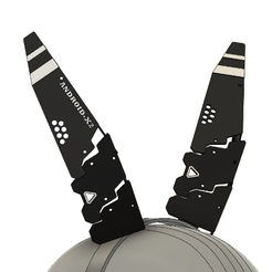Без-названия-6.png Cyberpunk Techwear Cat Bunny Ears 3D Model STL