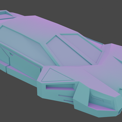 Ally-no-base.png STL file "Ally" Sci-fi vehicle・3D printing idea to download