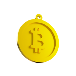 llavero bitcoin.png Archivo STL keychain bitcoin - bitcoin llavero・Plan imprimible en 3D para descargar