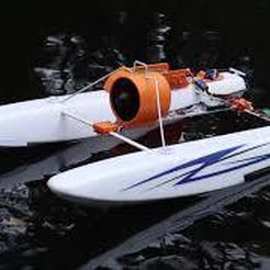 mq3.jpg Free STL file Rc Air boat from floats and 70mm EDF・3D printer model to download