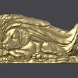 10.jpg Sleeping Doggie Angel Bas Relief 3D Model