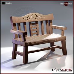 CROW-016-Bench-01-PAT-SM-STORE.jpg 3D-Datei Bank 01・3D-Druck-Idee zum Herunterladen