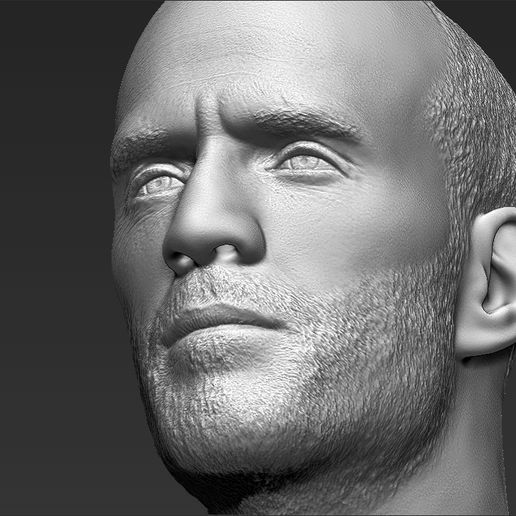 Download file Jason Statham bust ready for full color 3D printing • 3D ...