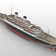 3.png SS Constitution ocean liner and cruise ship, 1951 version - full hull and waterline