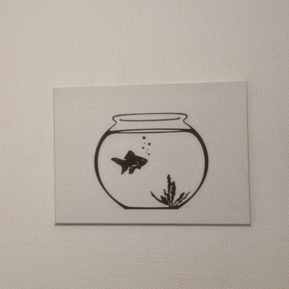 STL file Aquarium silhouette with fish and seaweed・3D print design to ...