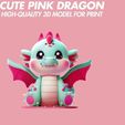 Design-sans-titre-1.jpg Cute Pink Dragon 3D print model