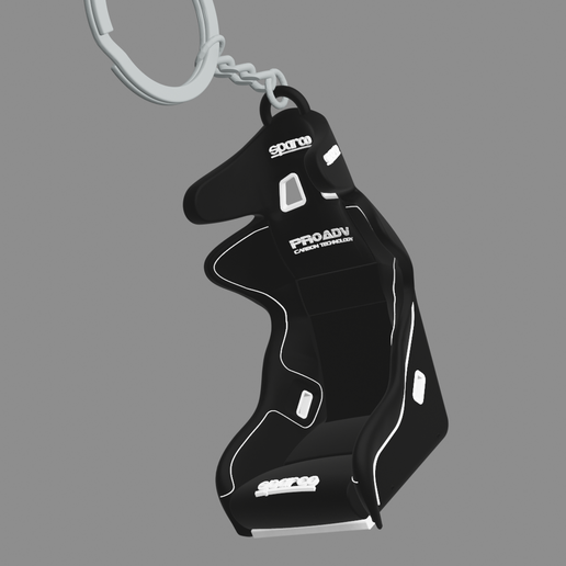 💺 recaro pro seat type keychain・ STL File for ・Cults