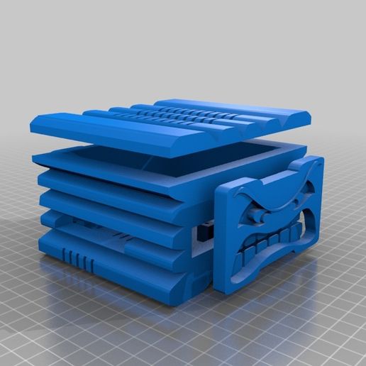 thwomp nes case pi 3 3D model