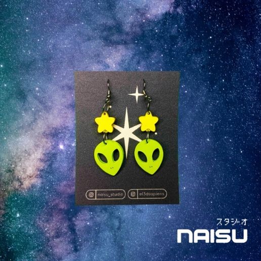 Alien Earings 3D model