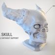3.jpg Free STL file Hell Skull・3D printing template to download