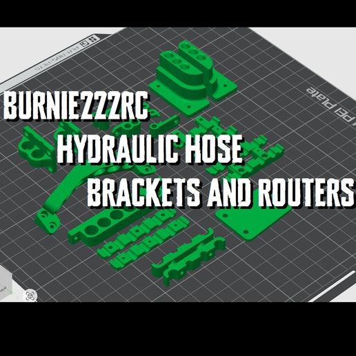1/14 Hydraulic Hose Brackets and Routers