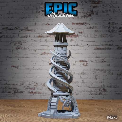 Summoning Tower ‧ DnD Miniature ‧ Tabletop Miniatures ‧ Gaming Monster ‧ 3D Model ‧ RPG ‧ DnDminis ‧ STL FILE 3D model