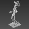 7.png Lucky Luke STL File, Cowboy 3D Print Model, FDM Miniature Figure