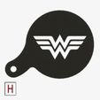 Cults - Chocolate - Coffee stencil - No holder - Wonder Woman.jpg Chocolate-Coffee stencils Superheroes collection