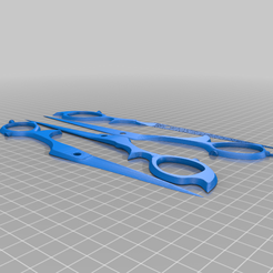 Free STL file KEYCHAIN SCISSORS 🗝️・3D printing model to download・Cults