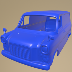 f23_013.png STL file Ford Transit Panel Van 1965 PRINTABLE CAR BODY・3D printer model to download