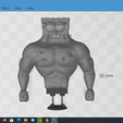 12.png 3D-Datei Muscle Spongebob meme sculpture 3D print・Design für den 3D-Druck zum Herunterladen
