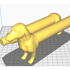 1.png STL file Kitchen Roll Holder - Dachshund (Dachshund)・3D printable design to download