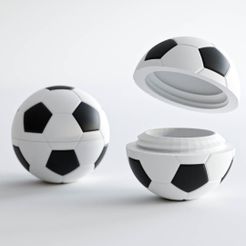 m1.jpg Archivo STL gratuito Balon de futbol con rosca・Idea de impresión 3D para descargar