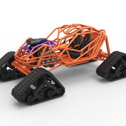 1.jpg 3D file Diecast Rock bouncer on tracks Scale 1 to 25・3D print design to download