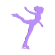 Figure Skater.stl Figure Skater Wall Art