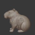 2.png Capybara Figur - Niedliche Tier Statue | 3D Druckbares Capybara Modell